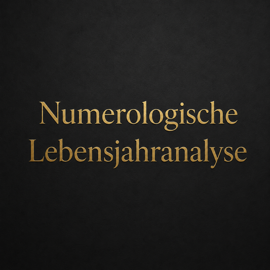 Numerologische Jahresanalyse