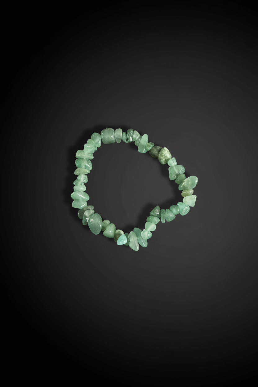 Grüner Aventurin Armband – dunkler Hintergrund