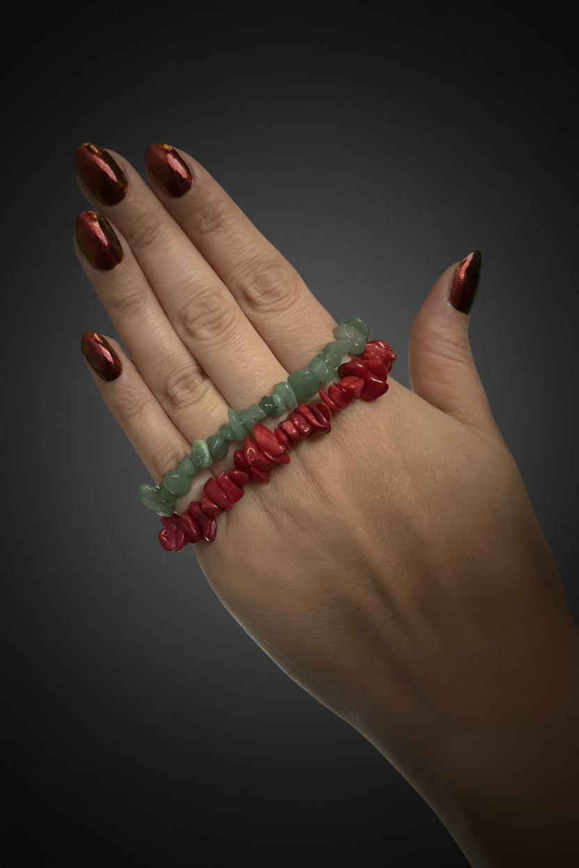 Kristallarmbänder mit Hand