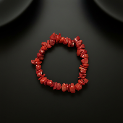 Rotes Korallen Armband – liegend